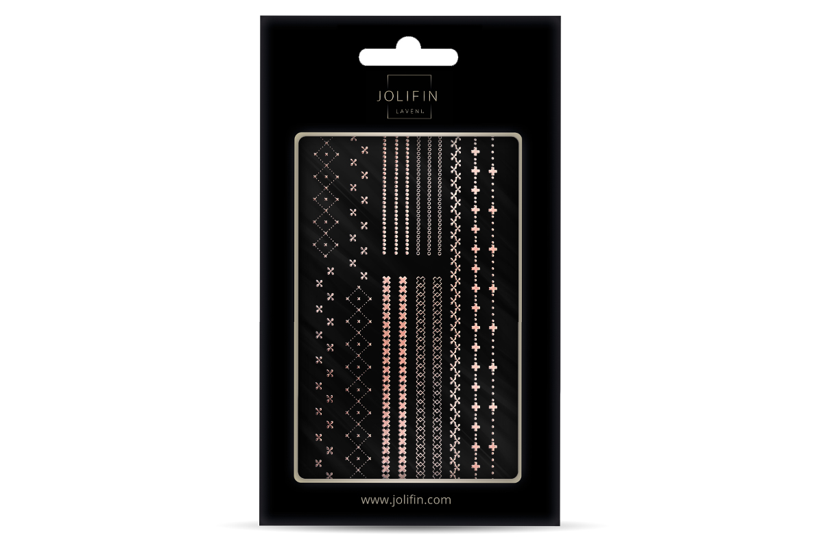Jolifin LAVENI XL Sticker - Stripes rosé-gold Nr. 3