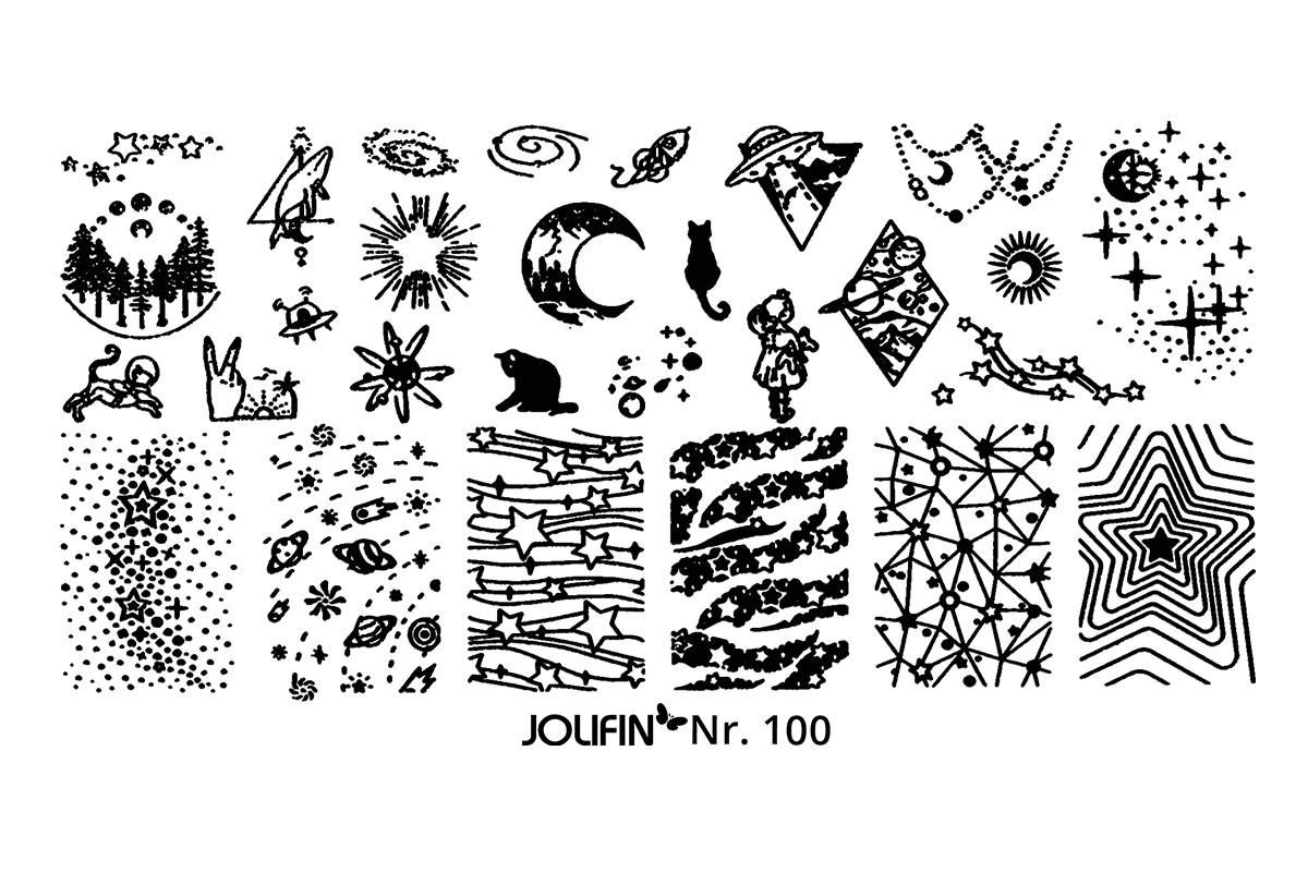 Jolifin Stamping Stencil No. 100