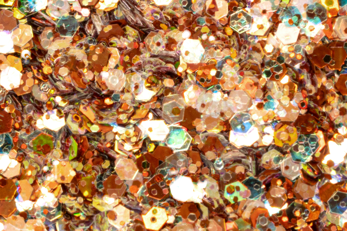 Jolifin LAVENI Sparkle Glitter - hologram copper