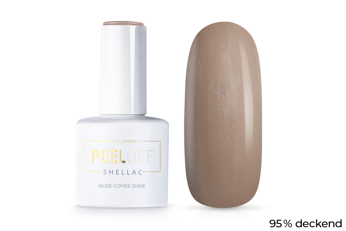 Jolifin LAVENI Shellac PeelOff - nude-coffee shine 10ml