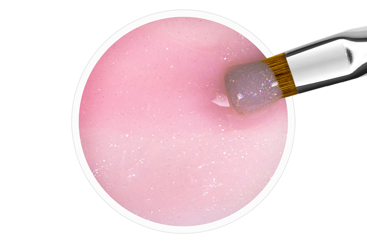 Jolifin Studioline Refill - Thixotrop Aufbau-Gel rosé Glimmer 250ml 