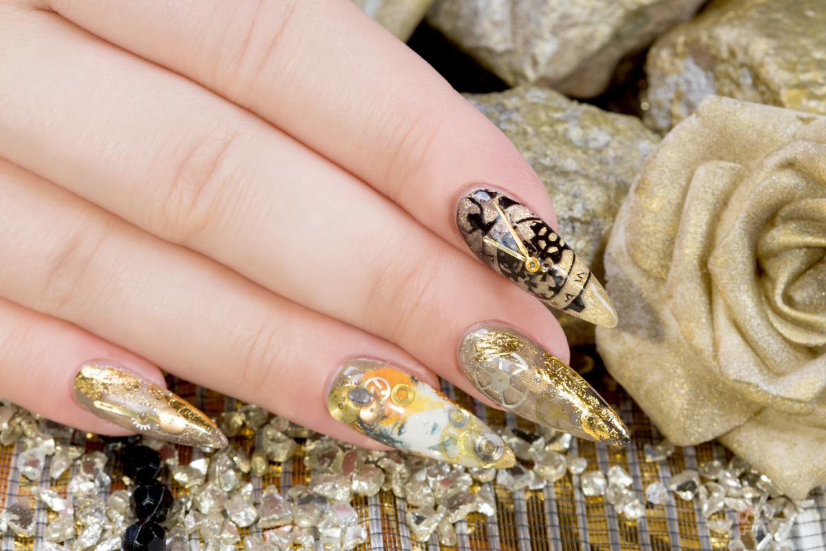 Jolifin clockwork steampunk inlay