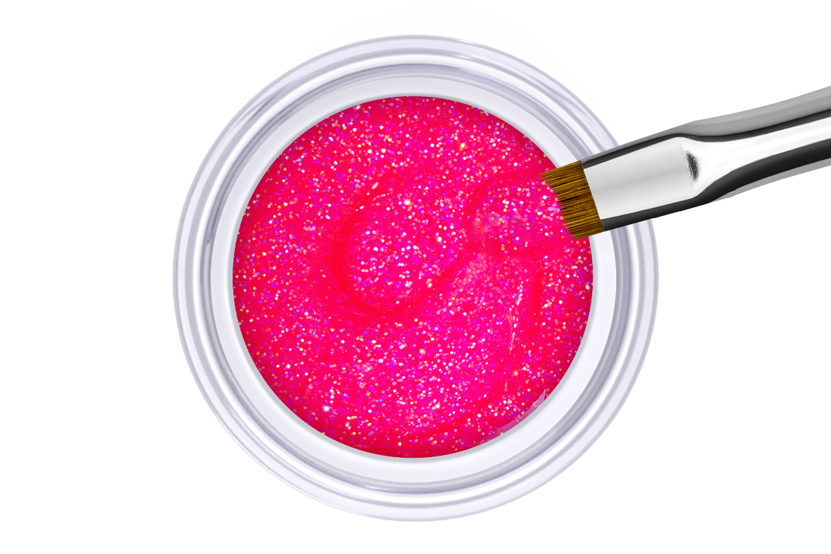 Jolifin Farbgel neon-candypink Glitter 5ml
