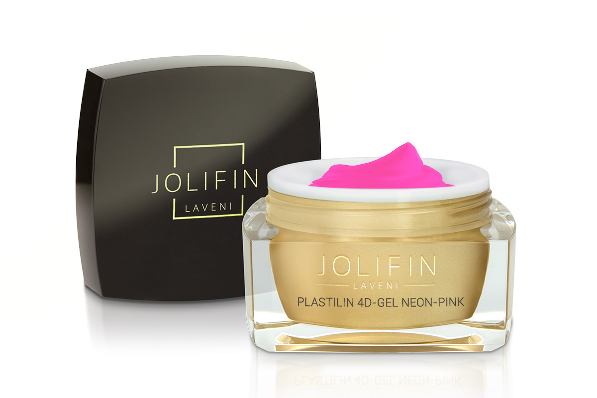 Jolifin LAVENI Plastilin 4D-Gel - neon-pink