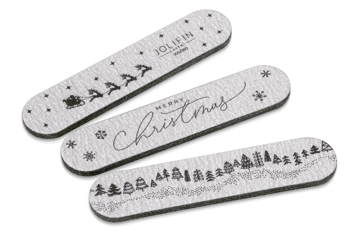 Jolifin LAVENI Long-Life Feilenset - Merry Christmas 2024 100/180