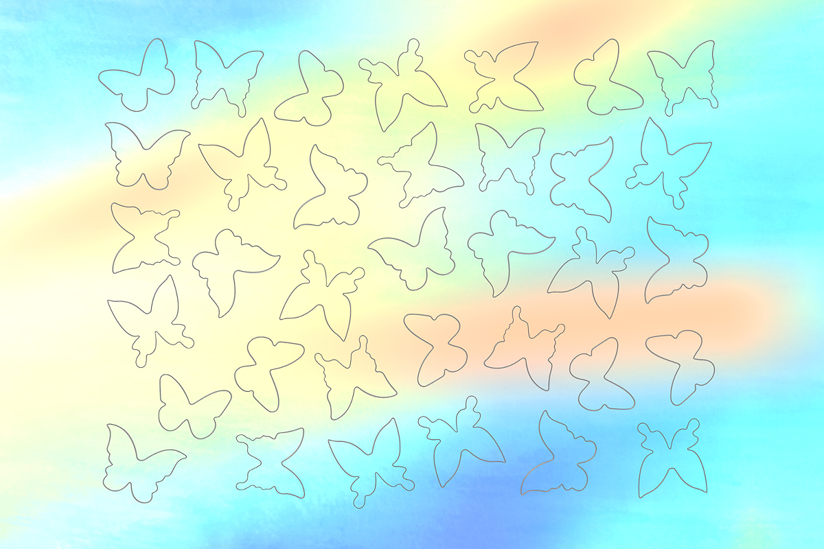 Jolifin Aurora Sticker - Butterfly ice