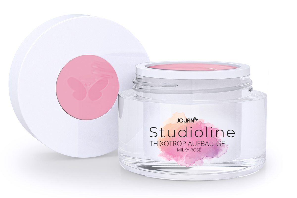 Jolifin Studioline - Thixotrop Aufbau-Gel milky rosé 30ml