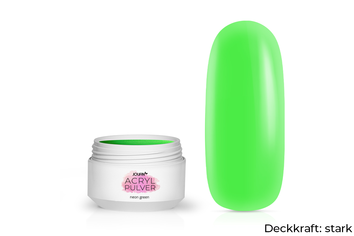 Jolifin Acryl Farbpulver - neon green 5g