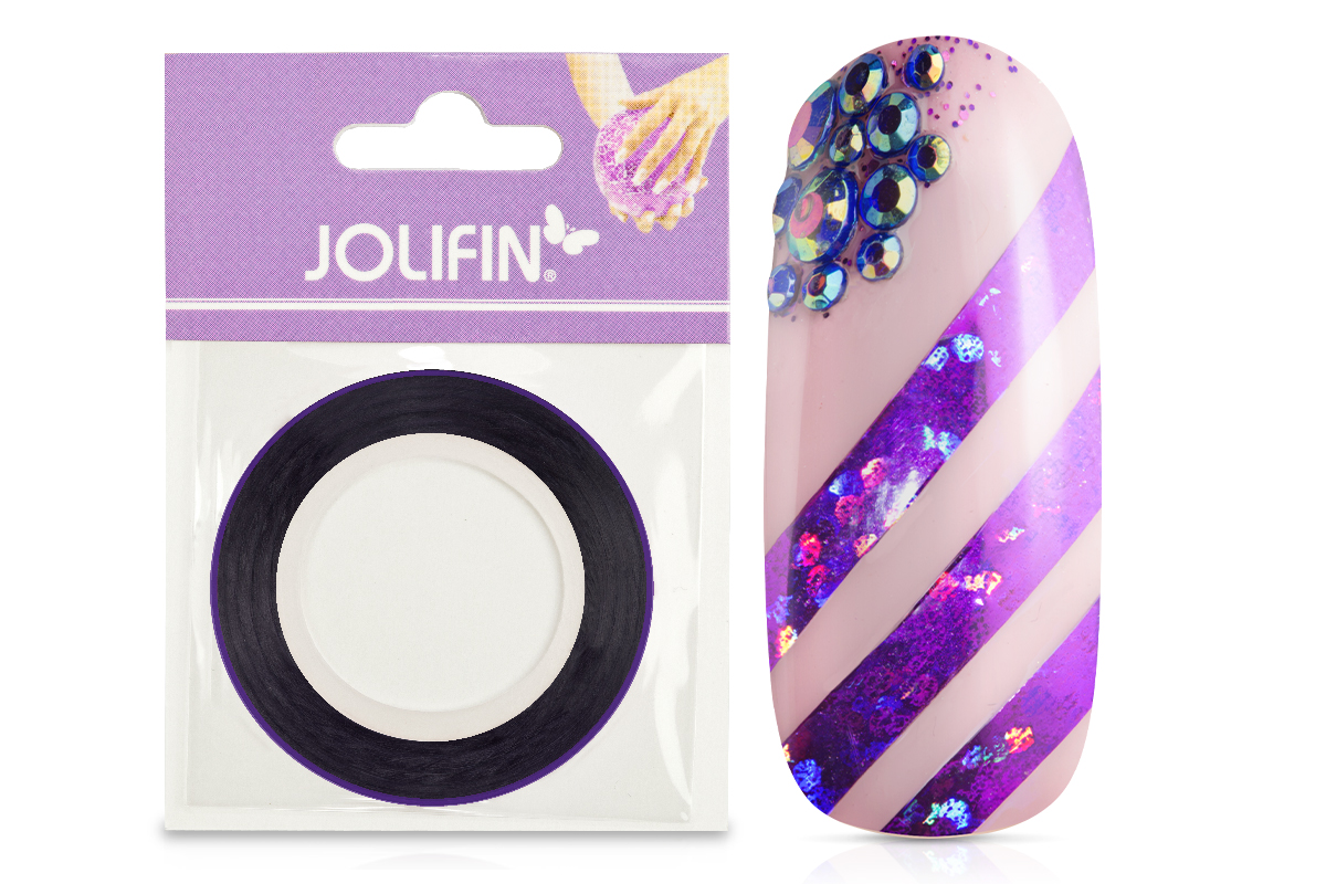 Jolifin Pinstripes hologramm lila - 3mm