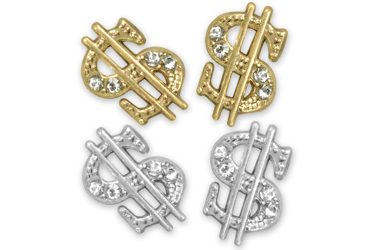 Jolifin Overlay - Dollar Zeichen silber & gold