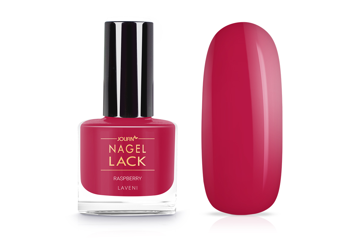 Jolifin LAVENI Nagellack - raspberry 9ml