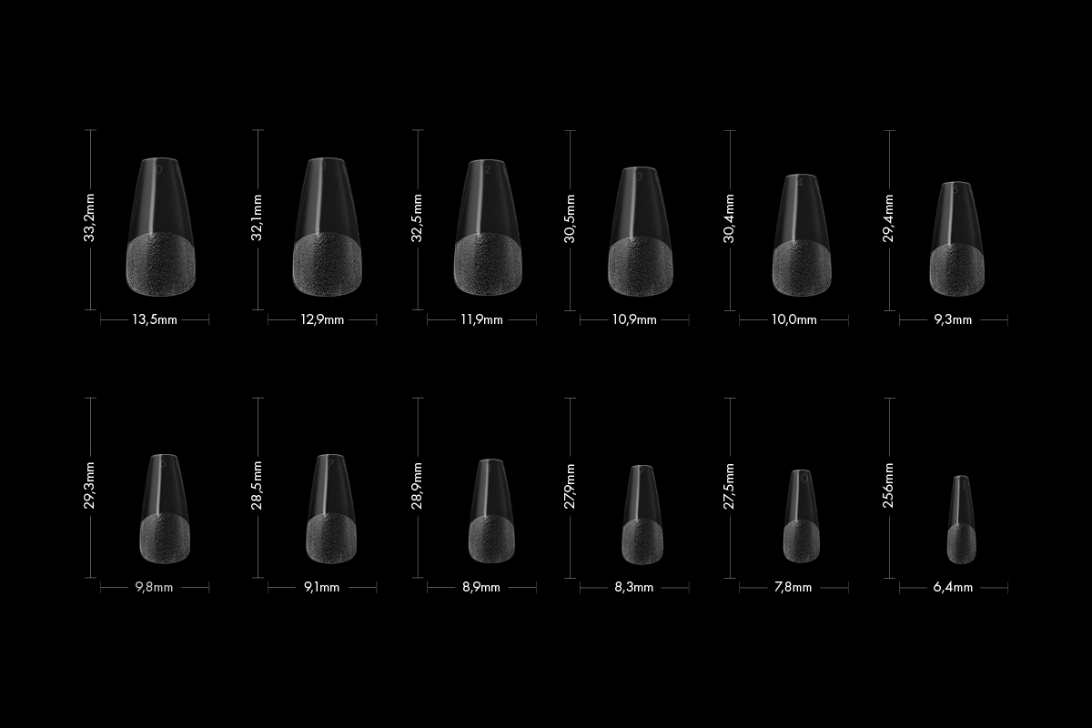 Jolifin 120 tip box Press-On Ballerina - long matt finish