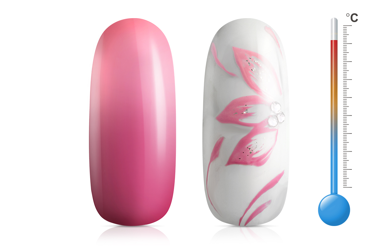 Jolifin LAVENI PRO Farbgel - Thermo pink-peach 5ml