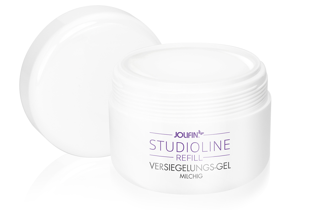 Jolifin Studioline Refill - Versiegelungs-Gel milchig 250ml