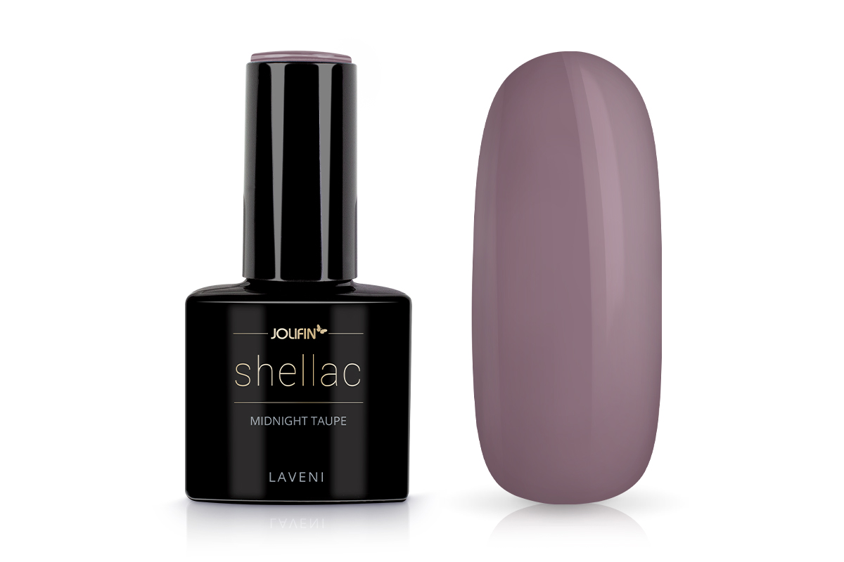 Jolifin LAVENI Shellac - midnight taupe 10ml