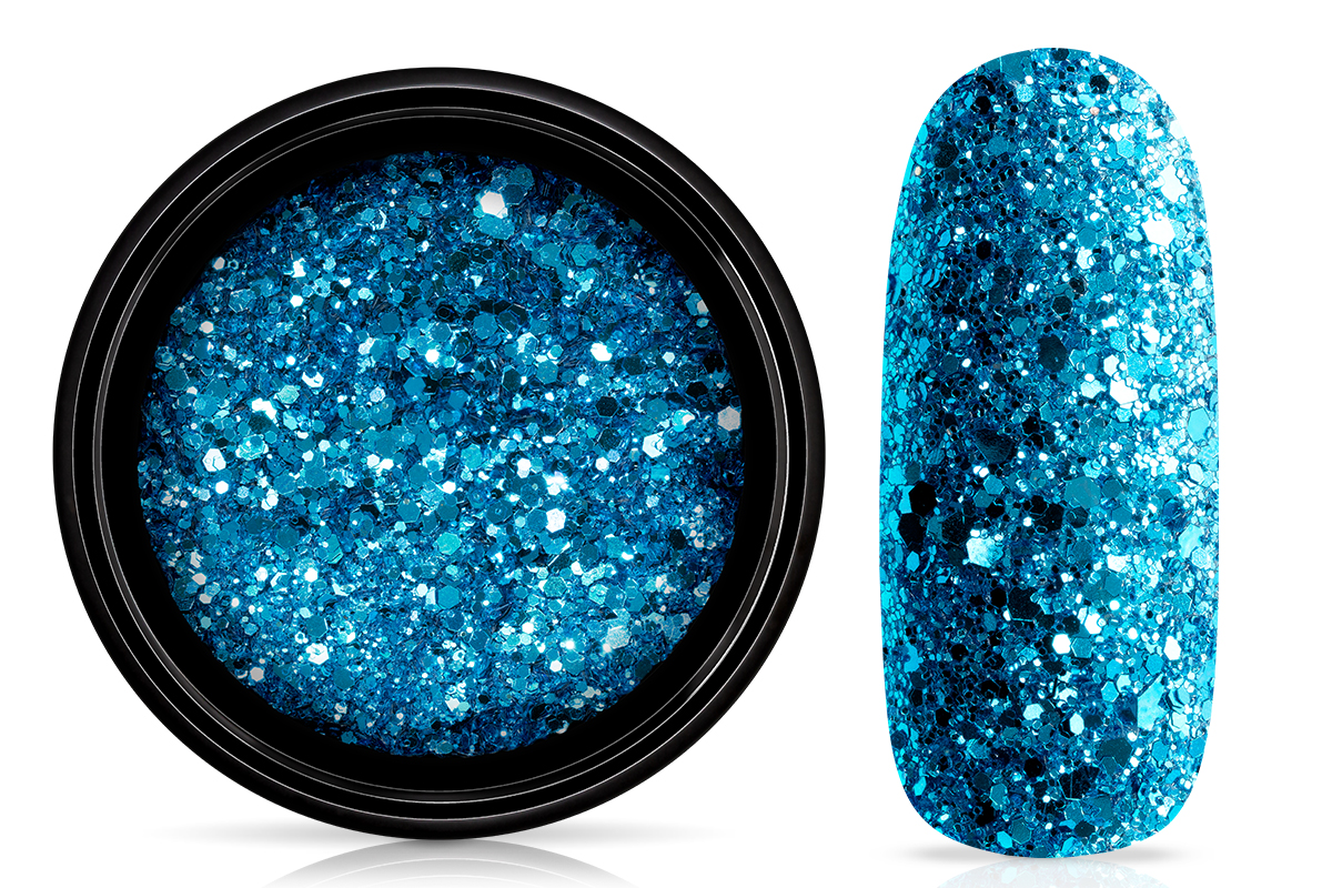 Jolifin LAVENI Sparkle Glitter - blue turquoise