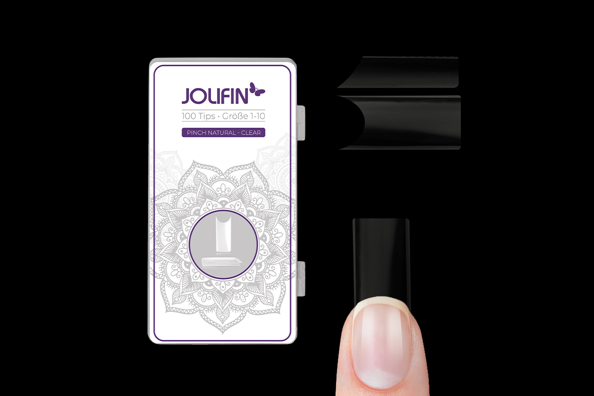 Jolifin 100er Tipbox Pinch natural - clear