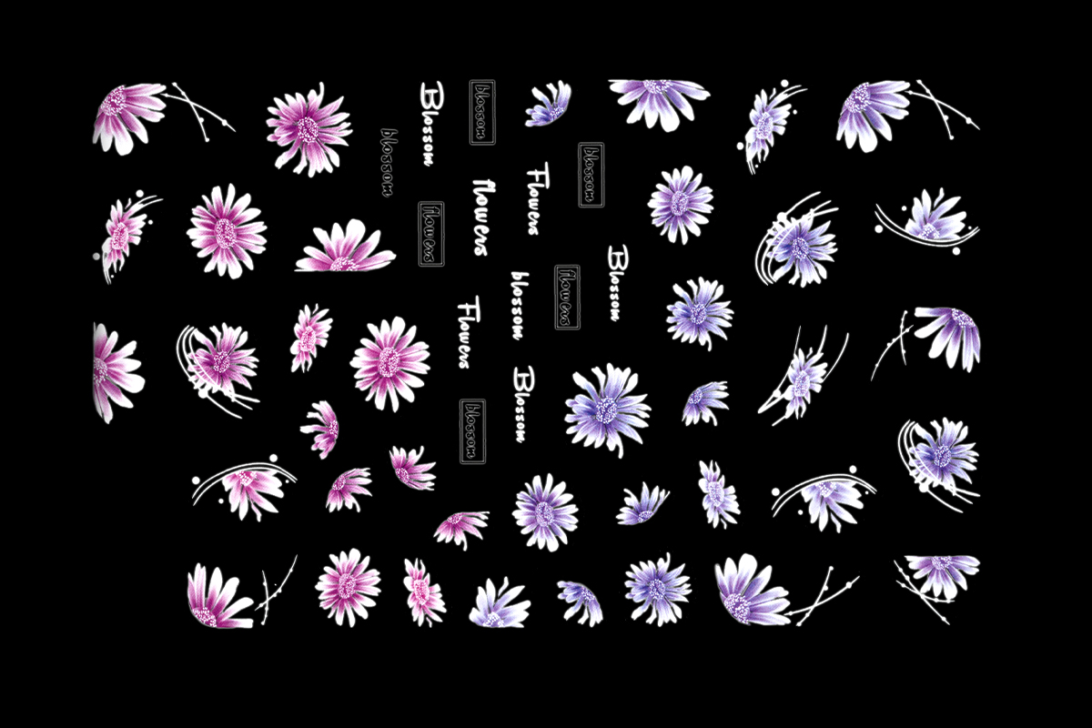 Jolifin LAVENI XL Sticker - Flowers Nr. 52