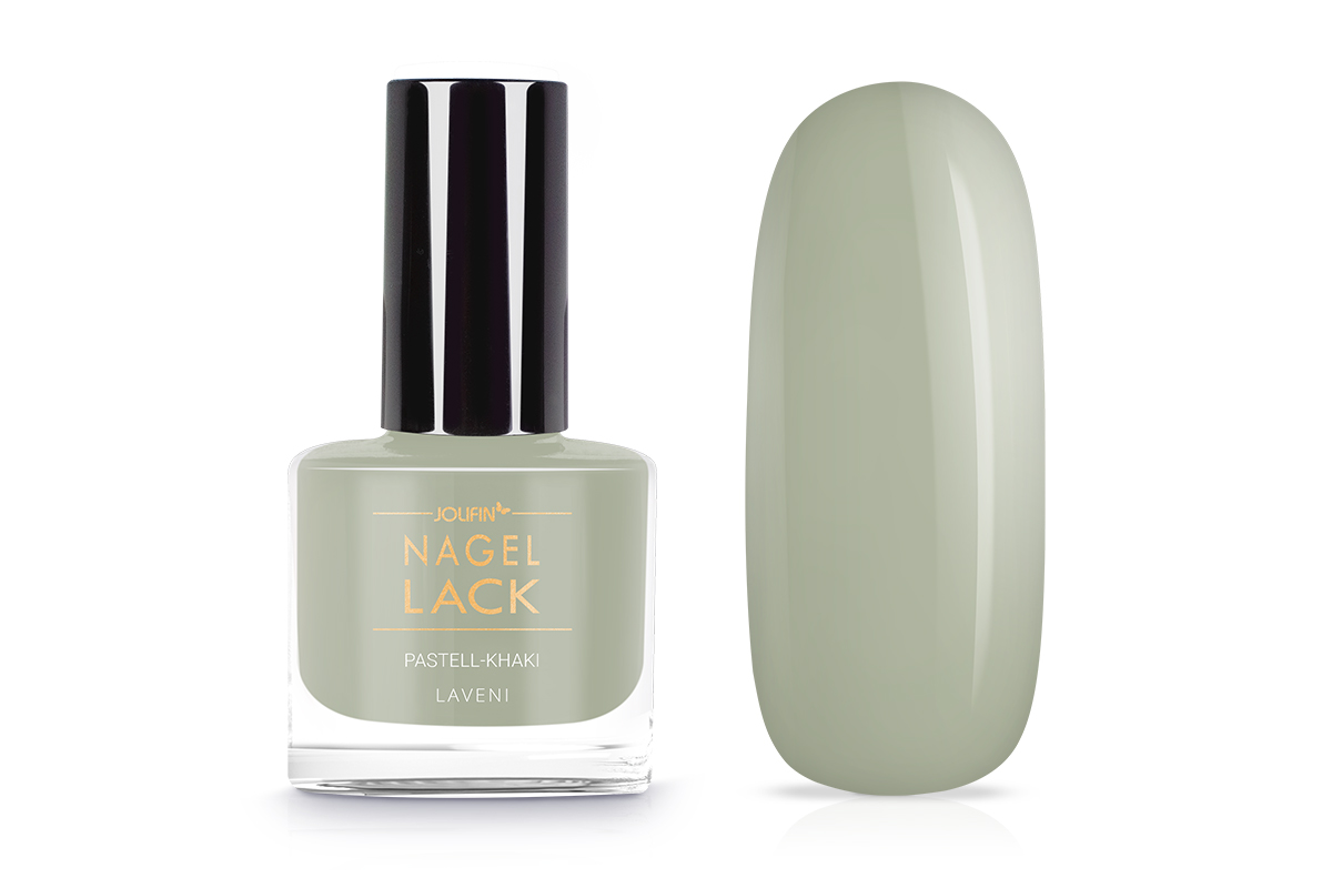 Jolifin LAVENI Nagellack - pastell-khaki 9ml