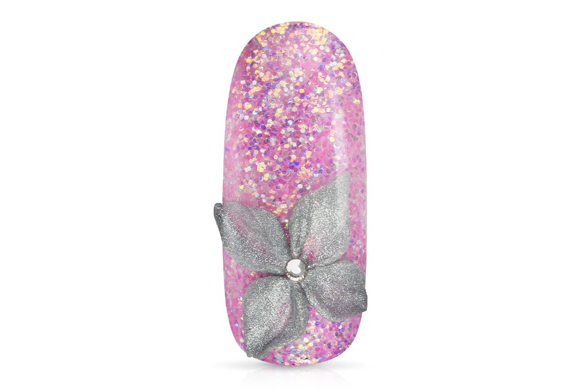 Jolifin LAVENI Plastilin 4D Gel - silver mica 5ml