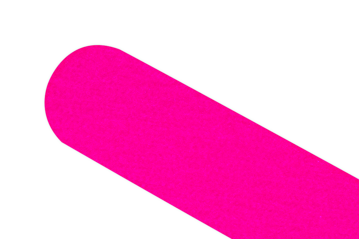 Jolifin Feile gerade neon-pink 100/180
