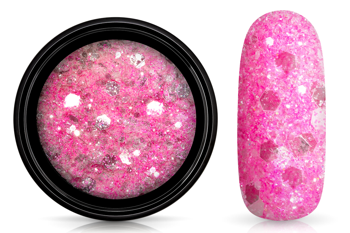 Jolifin LAVENI Crystal Glitter - pastell neon-magenta