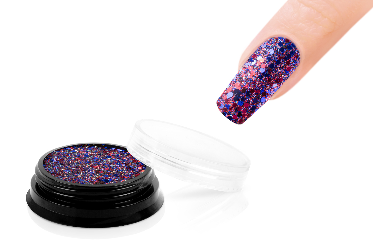 Jolifin LAVENI Sparkle Glitter - red-blue