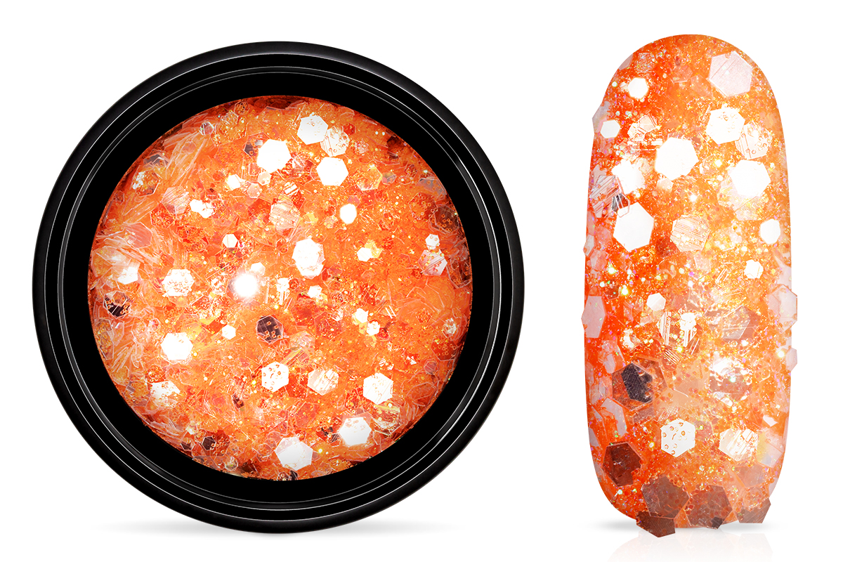 Jolifin LAVENI Crystal Glitter - mandarin