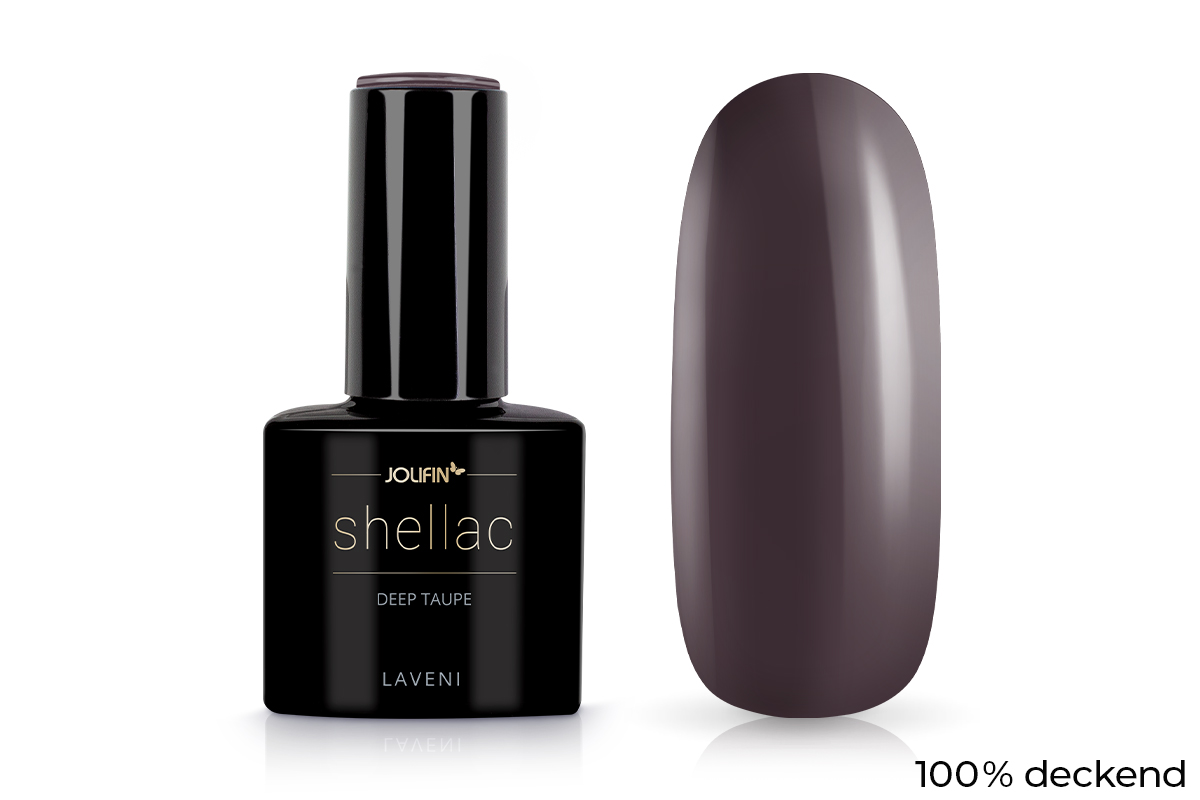 Jolifin LAVENI Shellac - deep taupe 10ml