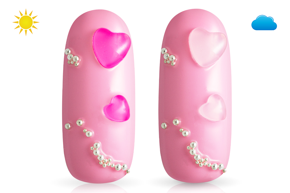 Jolifin LAVENI Overlay Solar - Hearts milky-pink