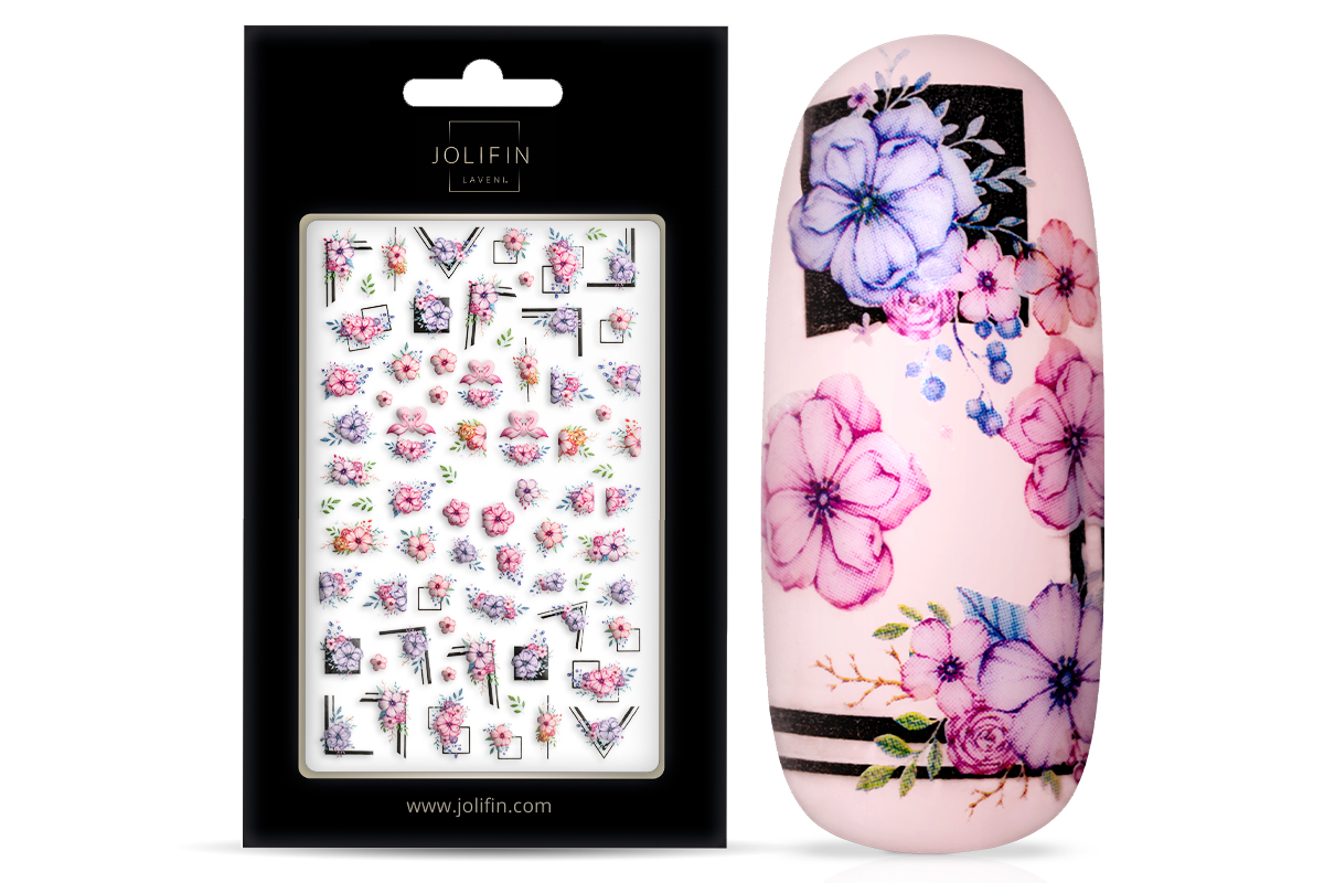 Jolifin LAVENI XL Sticker - Flowers 15
