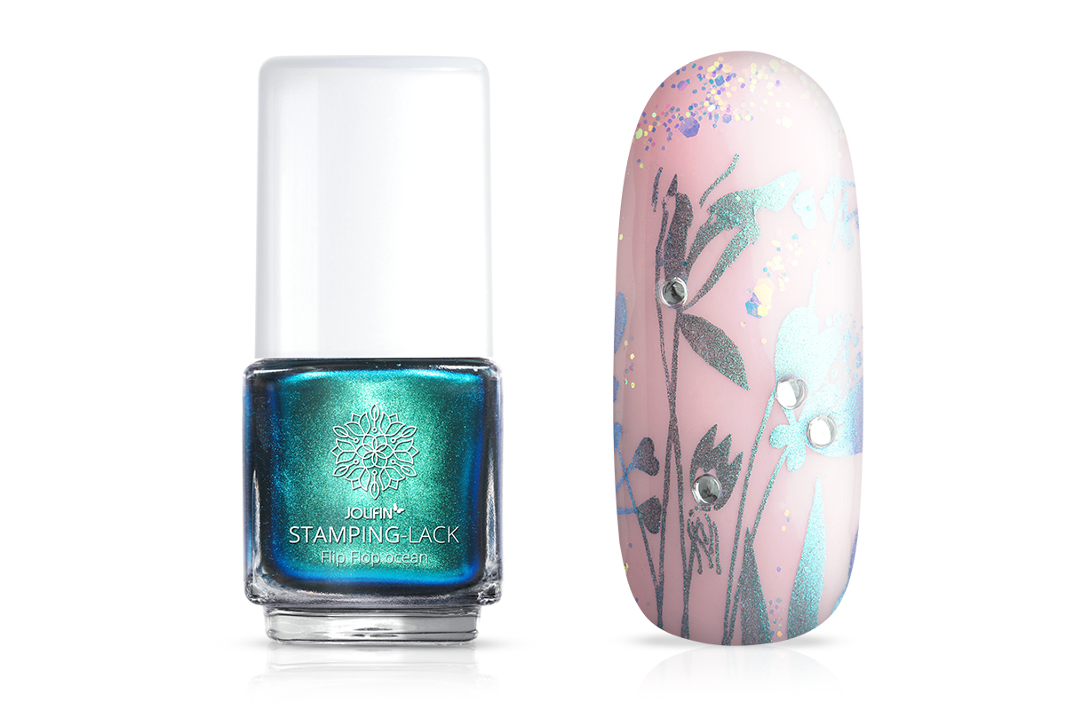 Jolifin Stamping-Lack - Flip Flop ocean 12ml