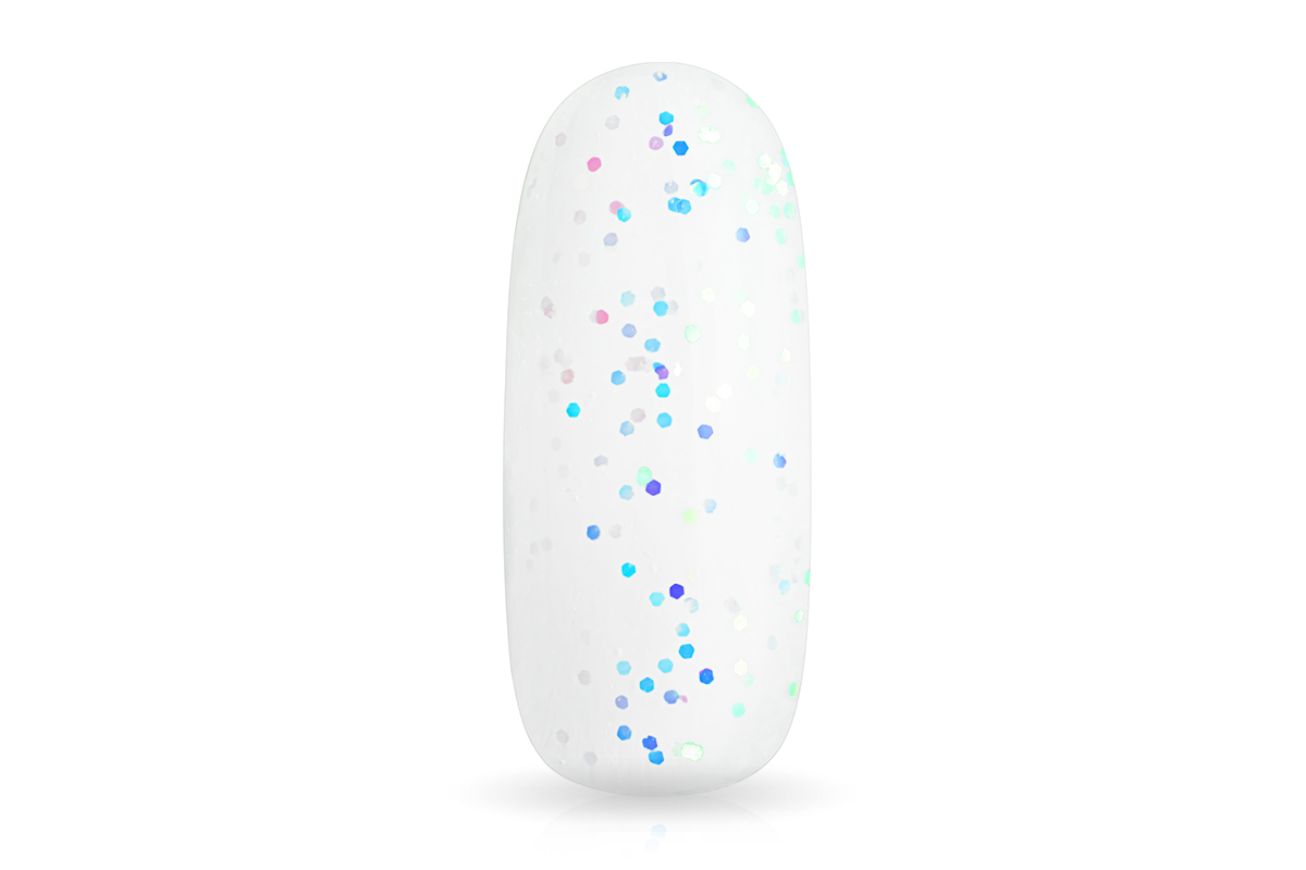 Jolifin LAVENI PRO - Fiberglas-Gel milky white Glitter 30ml