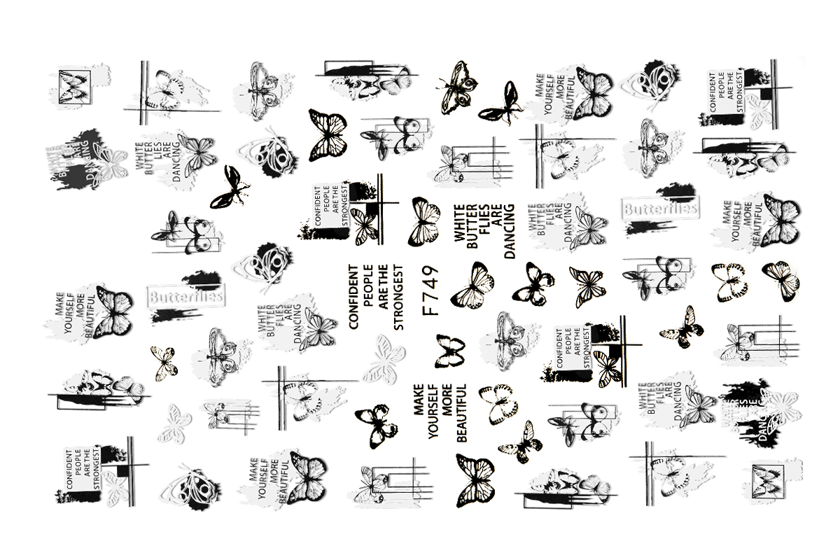 Jolifin LAVENI XL Sticker - black & white No. 11