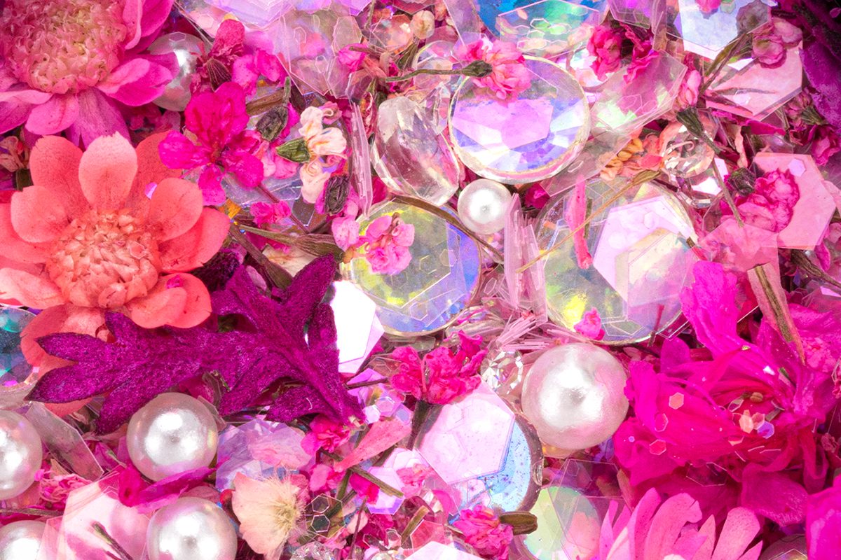 Jolifin Dried Flowers Nail-Art Mix - pink