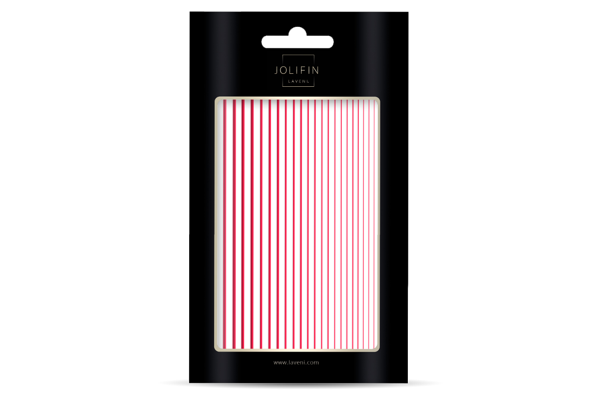 Jolifin LAVENI XL Sticker - Stripes red