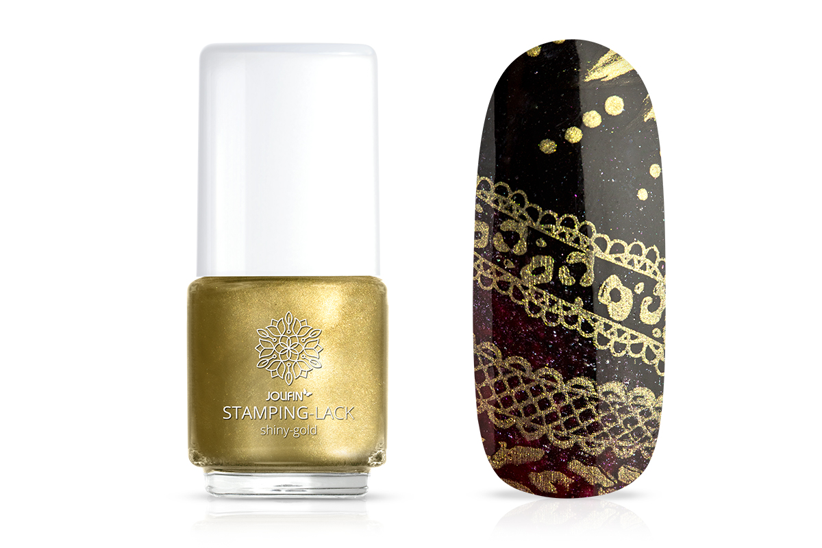 Jolifin Stamping-Lack shiny-gold 12ml 