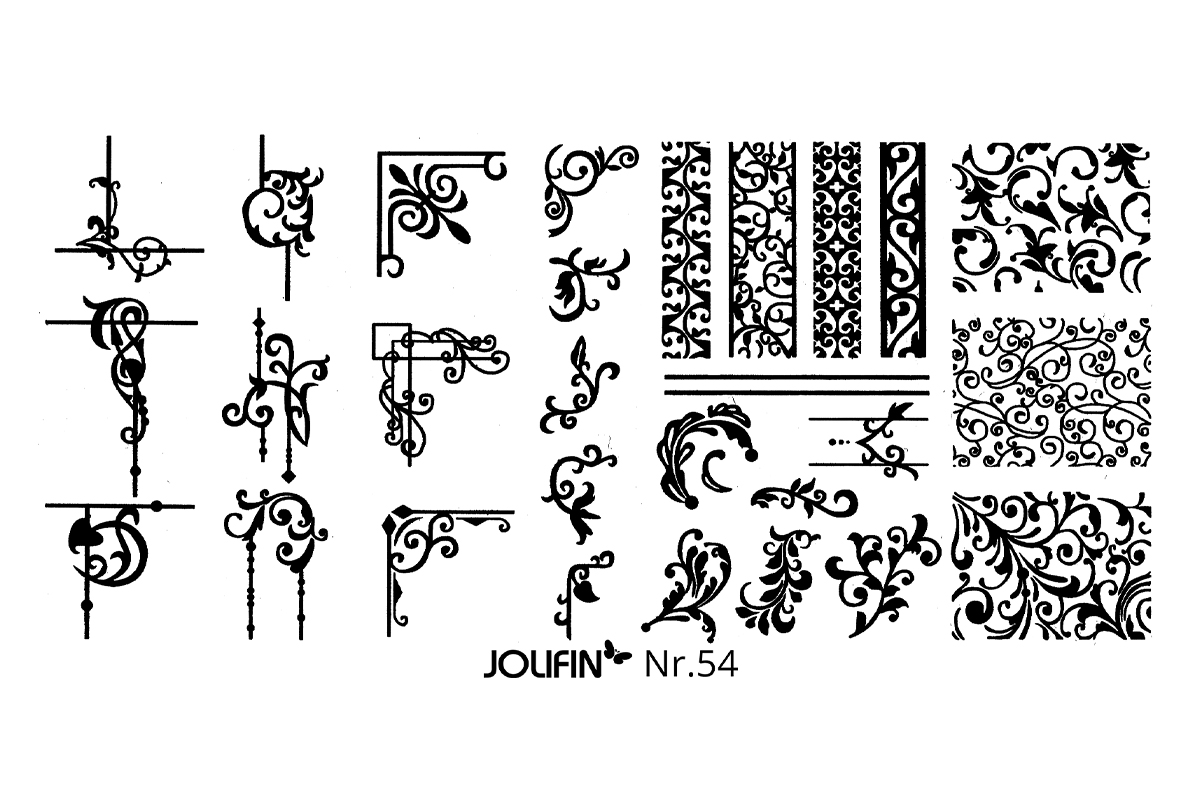 Jolifin Stamping-Schablone Nr. 54