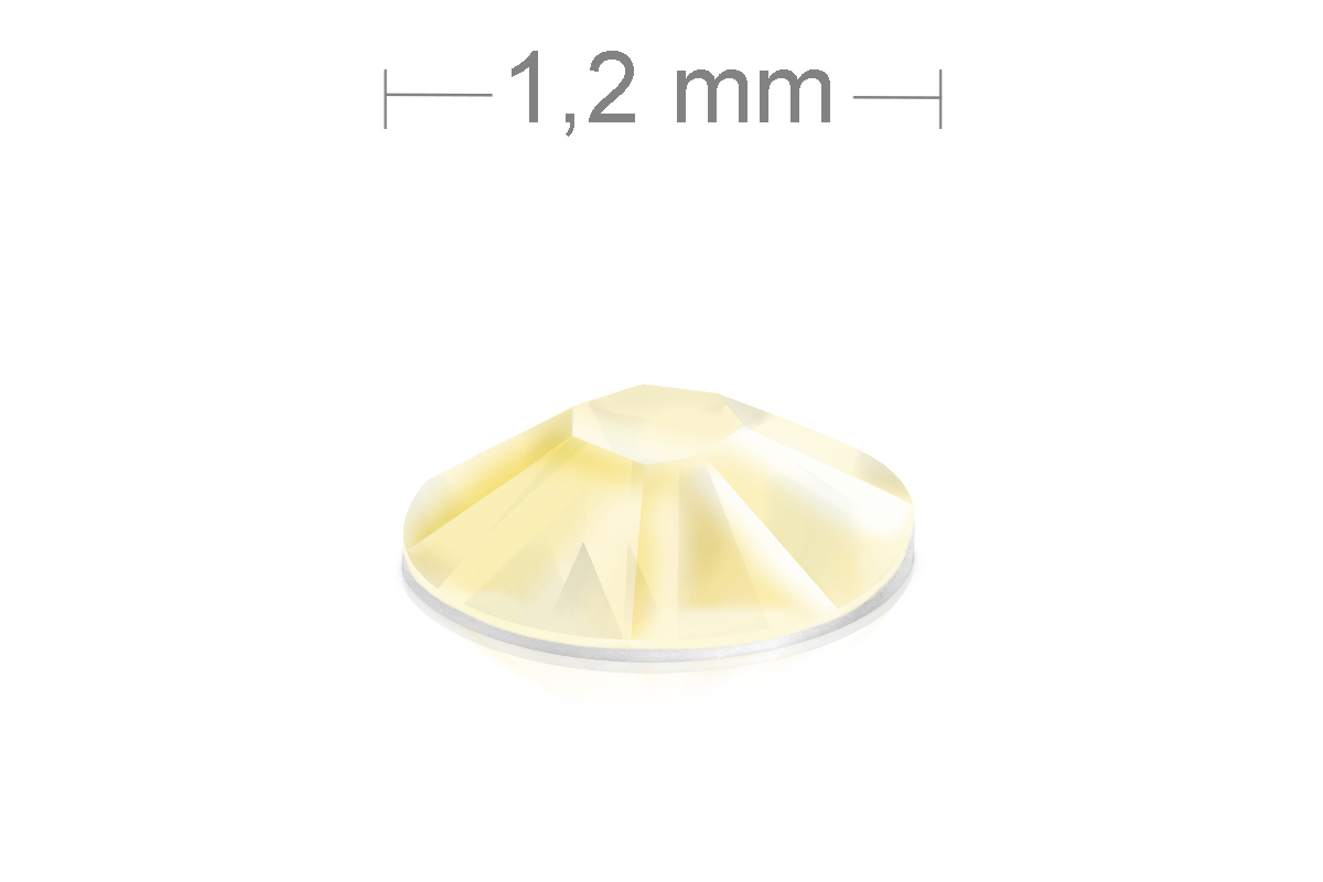 Jolifin LAVENI Strasssteine 480 Stück - champagne 1,2mm