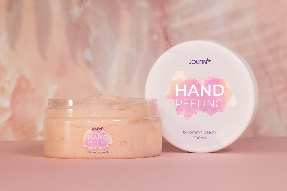 Jolifin Hand Peeling -  blooming peach 300ml