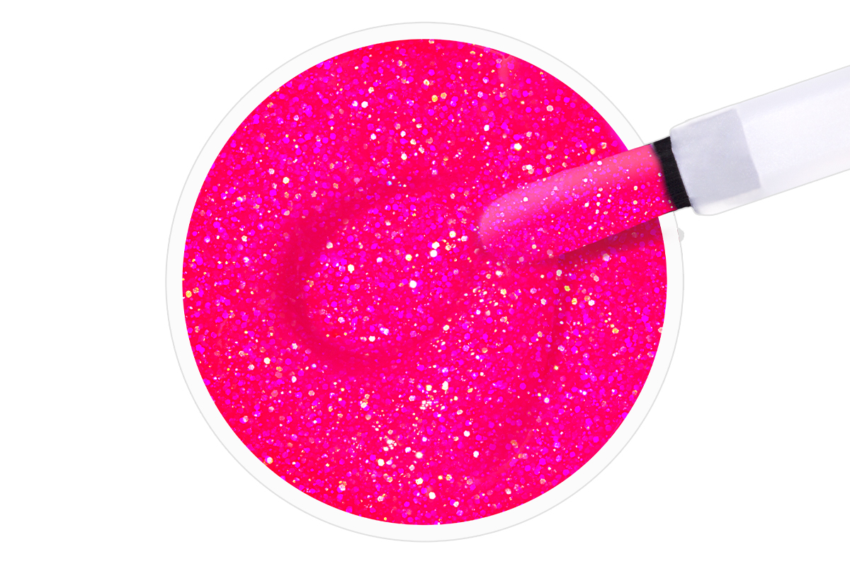 Jolifin Carbon Quick-Farbgel - neon-pink Glitter 11ml