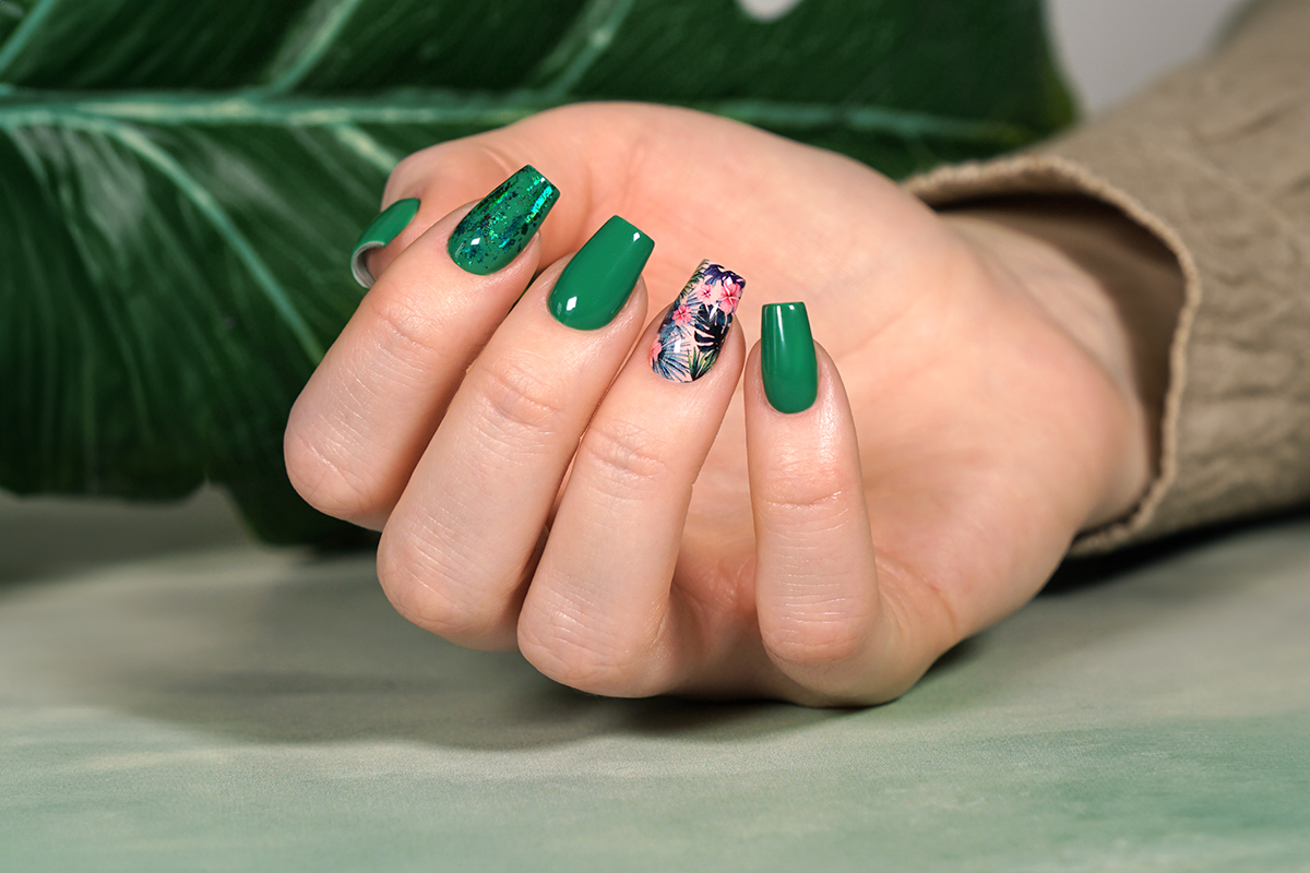 Jolifin Transfer-Nagelfolien Box - green-petrol Mix