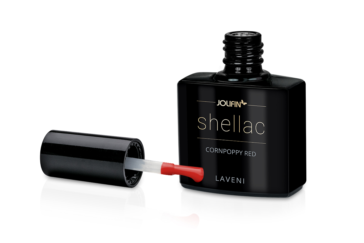 Jolifin LAVENI Shellac - cornpoppy red 10ml