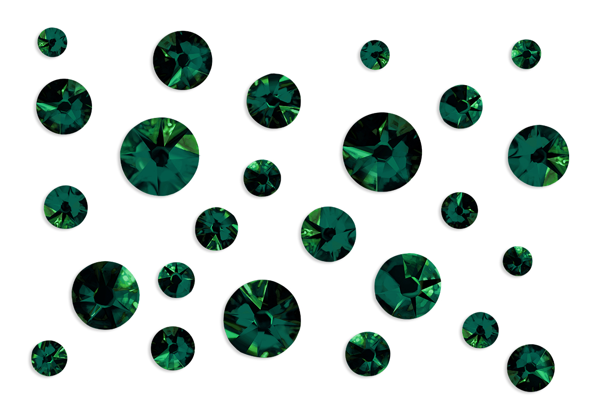 Jolifin LAVENI Strass-Display - emerald