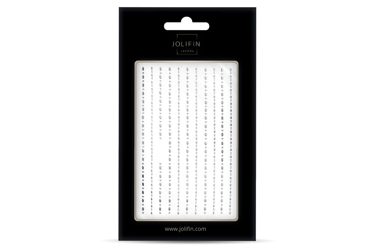 Jolifin LAVENI XL Sticker - Stripes Kette silver