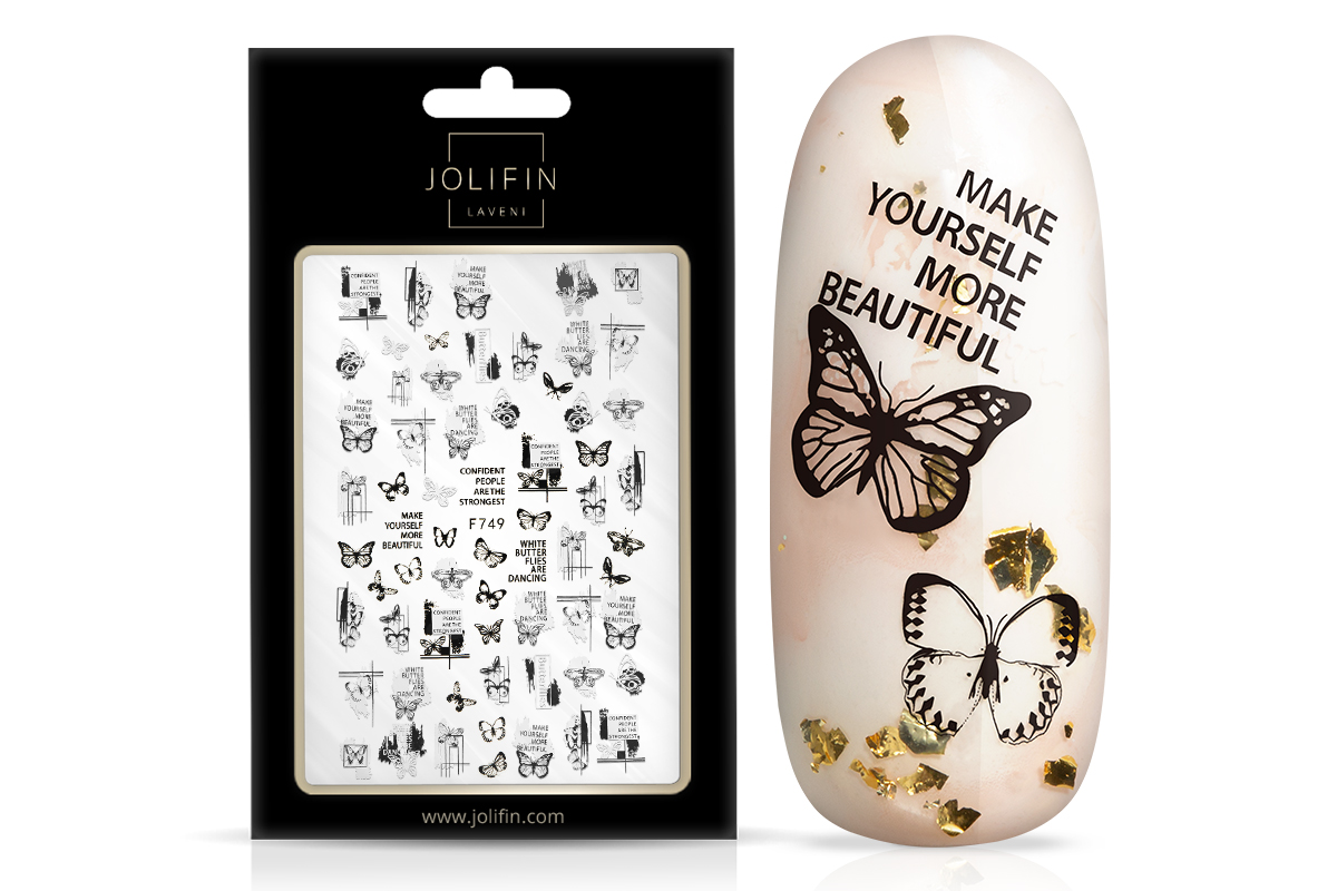 Jolifin LAVENI XL Sticker - black & white No. 11