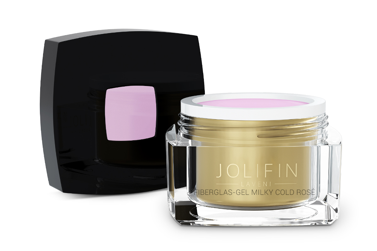 Jolifin LAVENI - Fiberglas-Gel milky cold-rosé 30ml