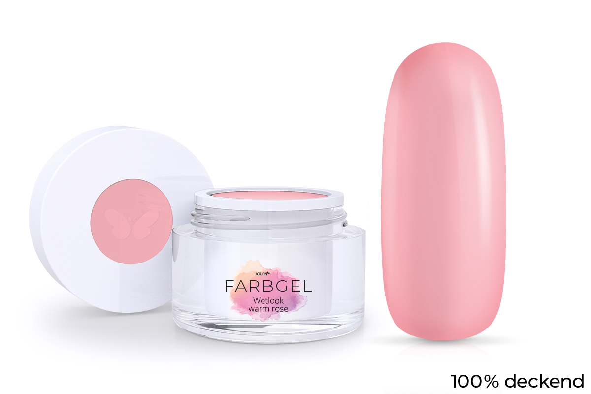 Jolifin Wetlook Farbgel warm rose 5ml