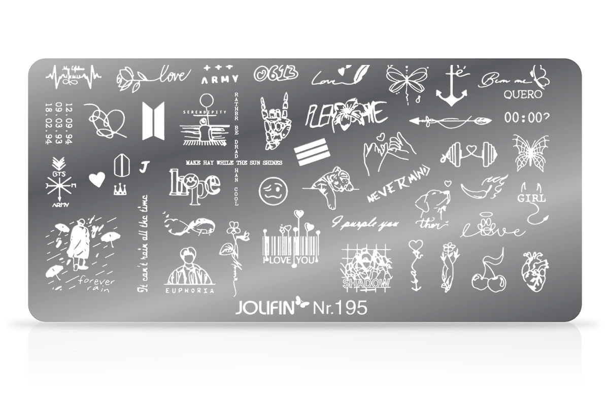 Jolifin Stamping stencil - No. 195