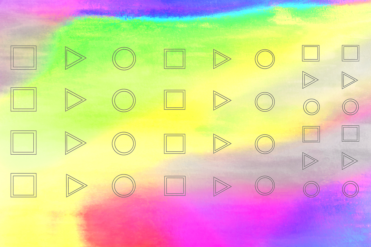 Jolifin LAVENI XL Sticker - Symbols hologram no. 1